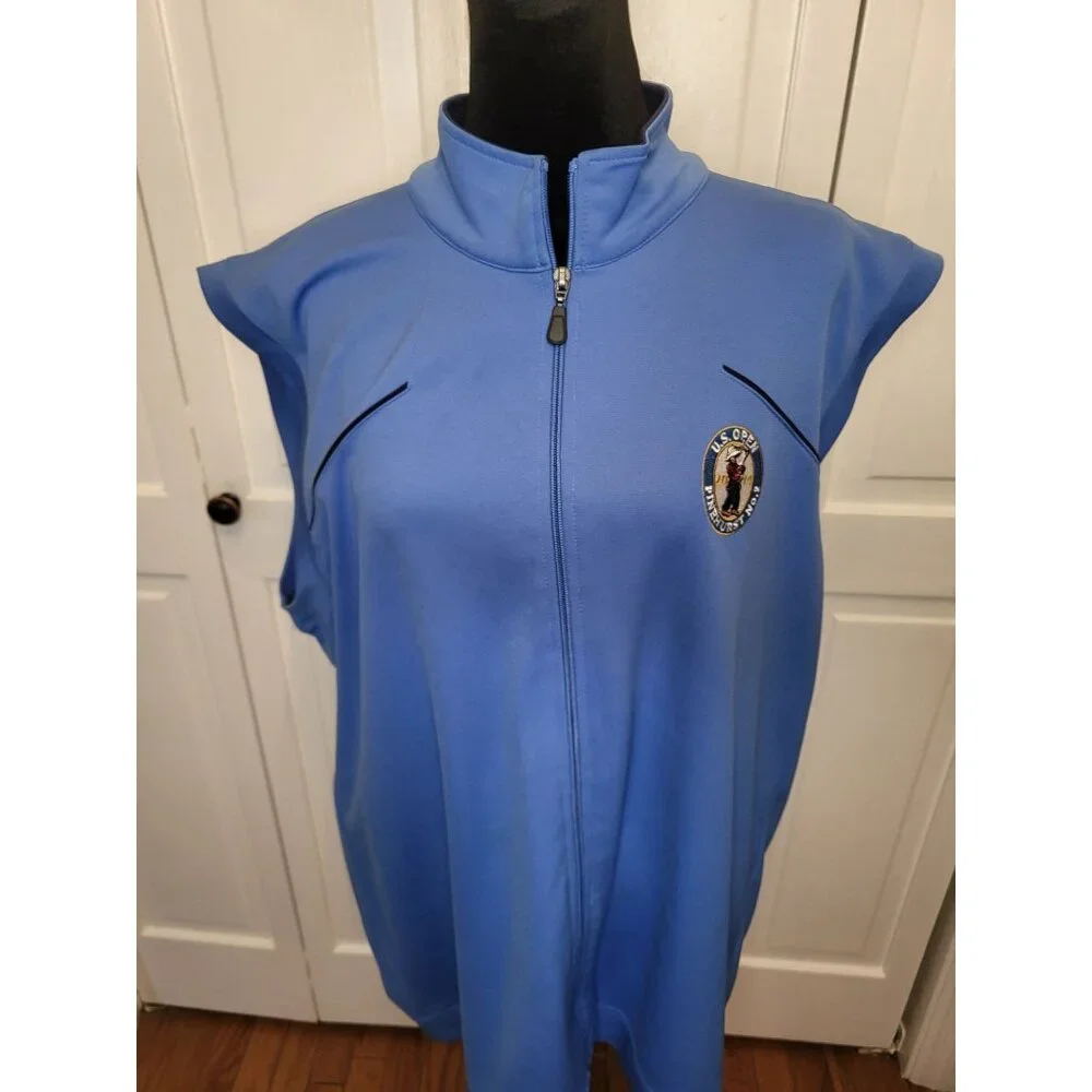 Putterboy 2014 US Open Pinehurst No 2 Zip Up Performance Vest XL Golf Preppy - Picture 7 of 7